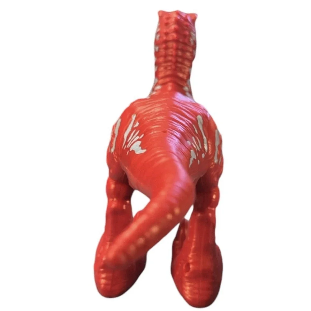 Robo Red Dinosaur Toy Figure Velociraptor Zuru Walking Action Jurassic 11” x 6”